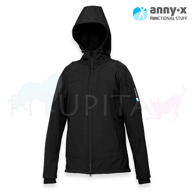 AnnyX Softshelljacke Trainingsjacke schwarz XXL