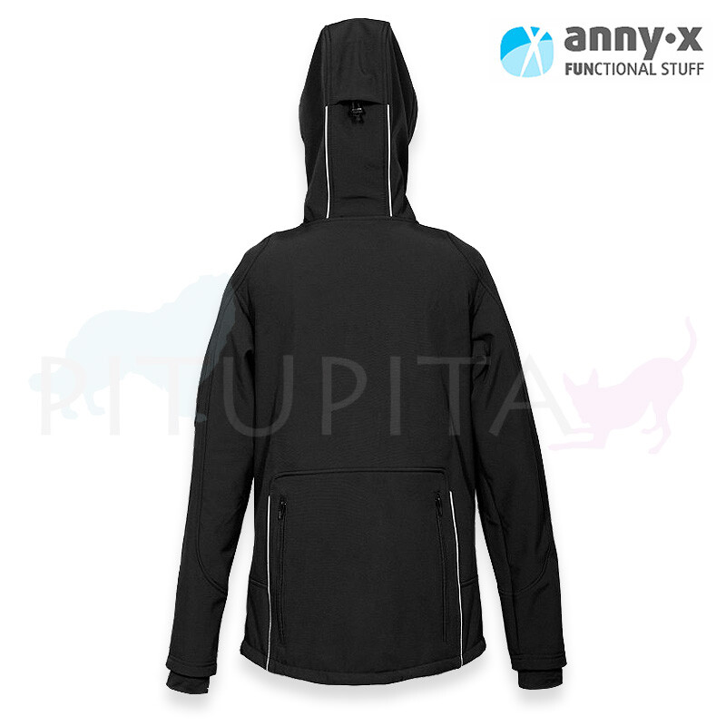 AnnyX Softshelljacke Trainingsjacke schwarz XXL