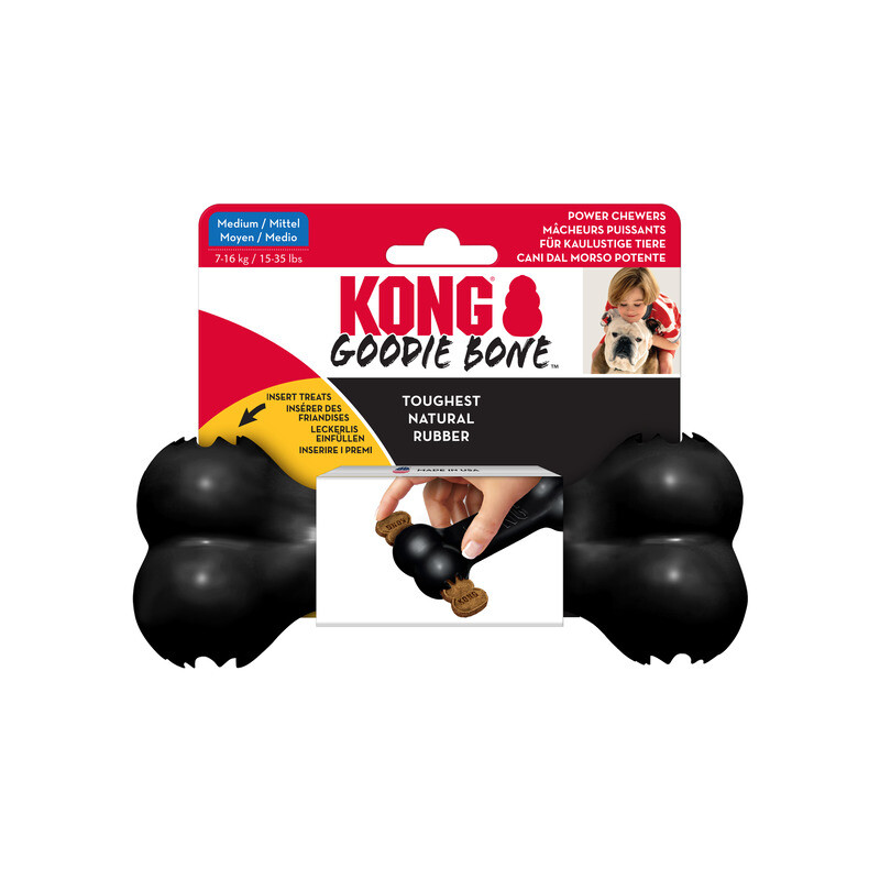 KONG Extreme Goodie Bone schwarz