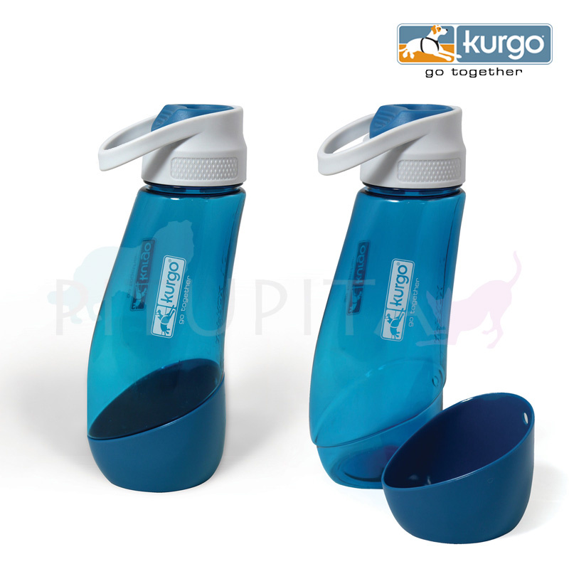 Kurgo Gourd H2O Trinkflasche und Trinknapf 2 in 1 GRÜN