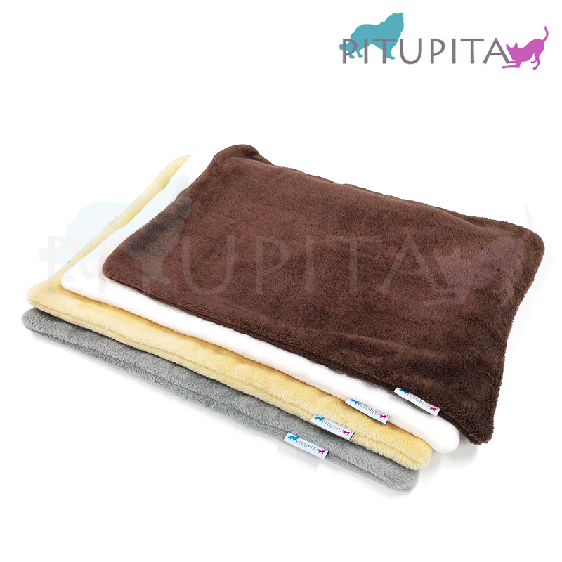 PITUPITA Kuscheldecke Hundedecke cappucino Kuschl M 100x70