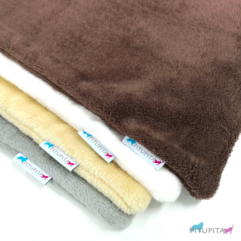 PITUPITA Kuscheldecke Hundedecke cappucino Kuschl M 100x70