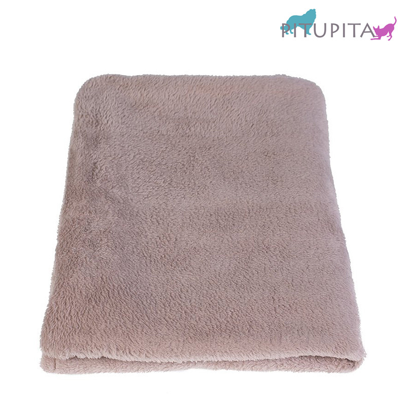 PITUPITA Kuscheldecke Hundedecke cappucino Kuschl M 100x70