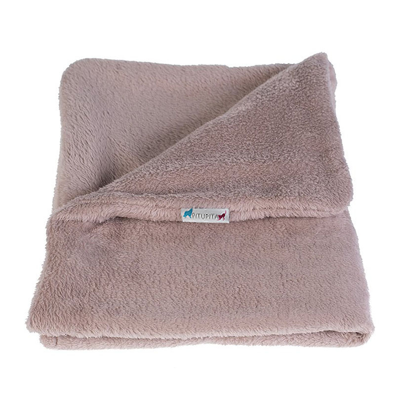 PITUPITA Kuscheldecke Hundedecke cappucino Kuschl M 100x70