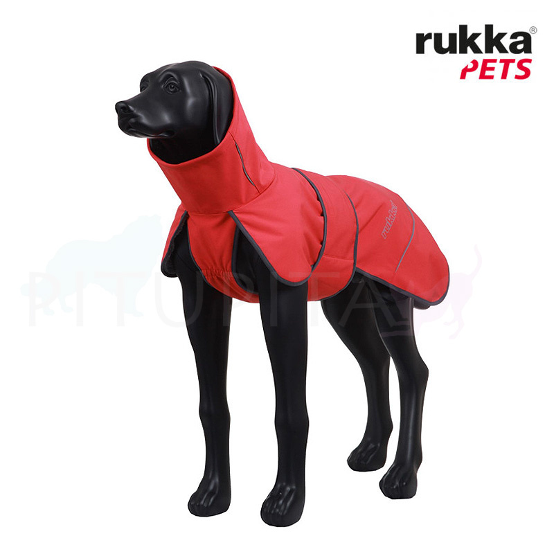 Rukka Softshell Regenjacke Regenmantel gefüttert Windy tomato rot