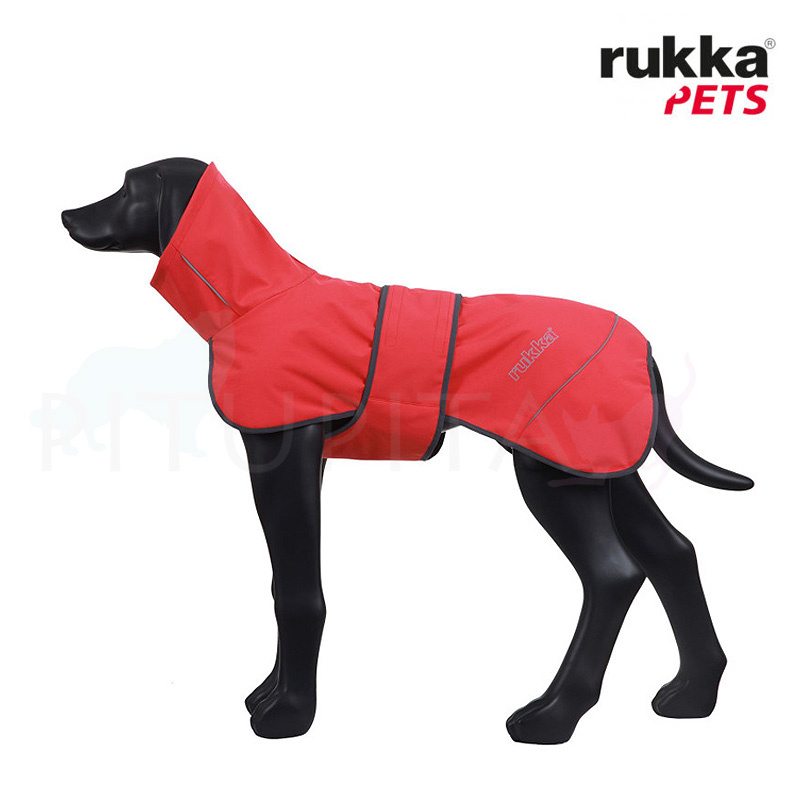 Rukka Softshell Regenjacke Regenmantel gefüttert Windy tomato rot