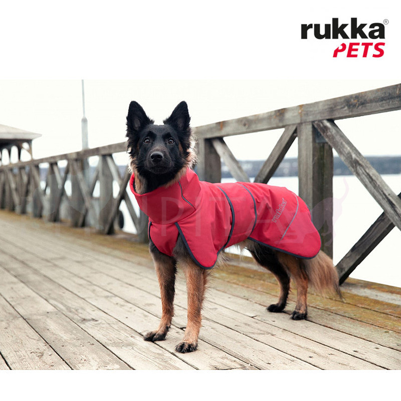 Rukka Softshell Regenjacke Regenmantel gefüttert Windy tomato rot