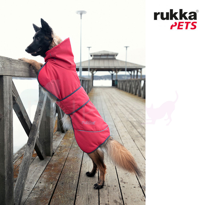 Rukka Softshell Regenjacke Regenmantel gefüttert Windy tomato rot