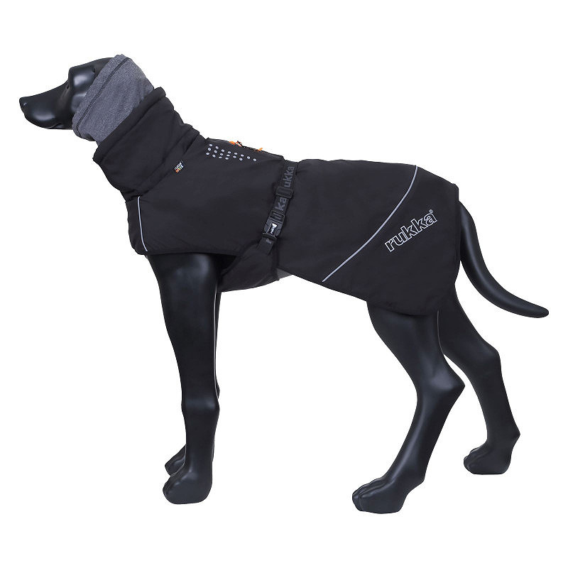 Rukka Pets Wintermantel Warmup black schwarz