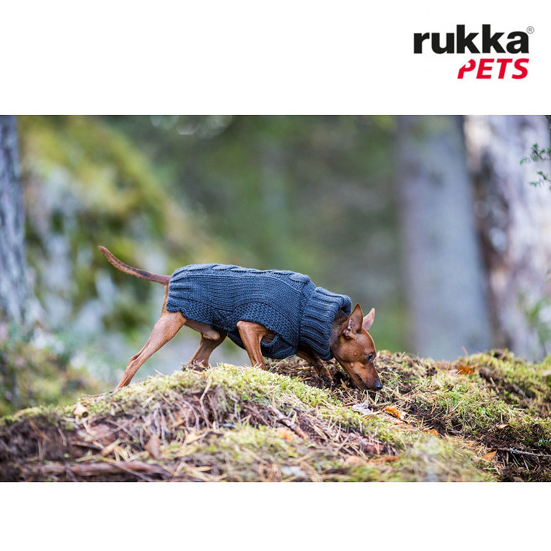 Rukka Pets Strickpullover WOOLY dunkelgrau