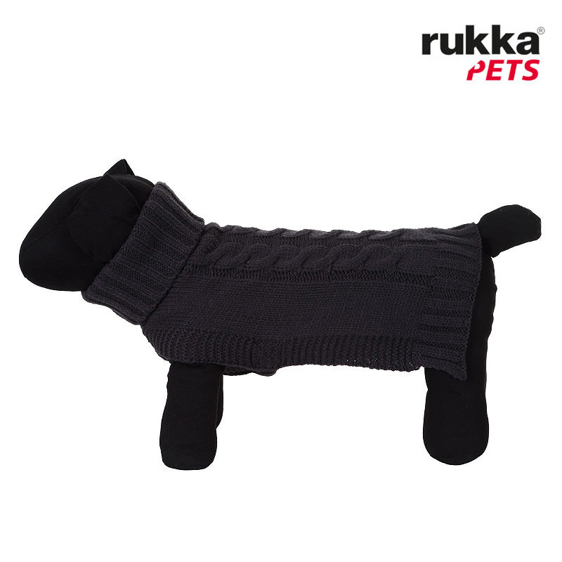 Rukka Pets Strickpullover WOOLY dunkelgrau