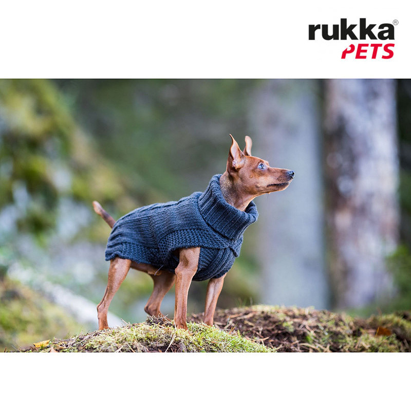 Rukka Pets Strickpullover WOOLY dunkelgrau