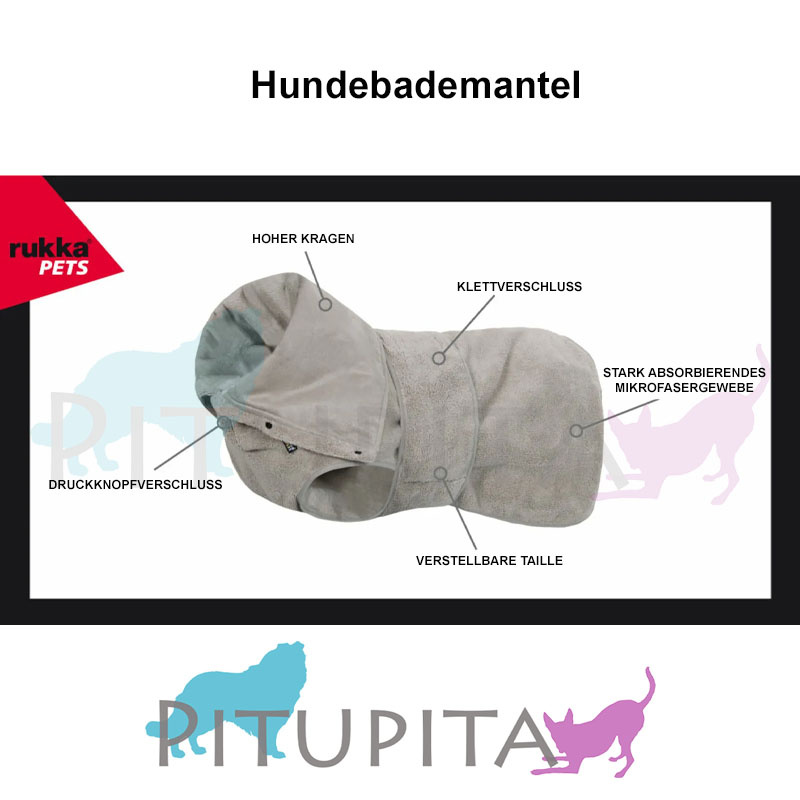 Rukka Pets Hundebademantel MICRO in beige