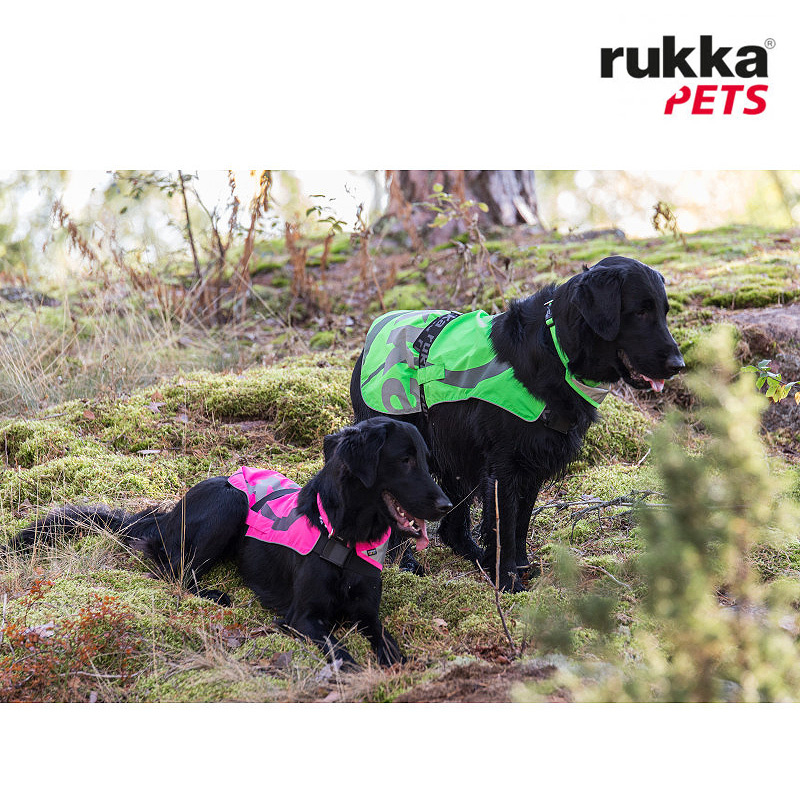 Rukka Pets Warnweste Sicherheitsweste FLAP neongrün limette