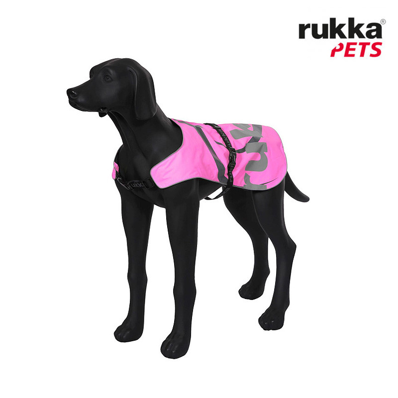 Rukka Pets Warnweste Sicherheitsweste FLAP neonpink hot pink