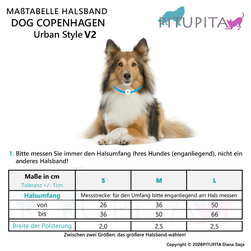 DOG Copenhagen Halsband Urban Style V2 Mocca braun