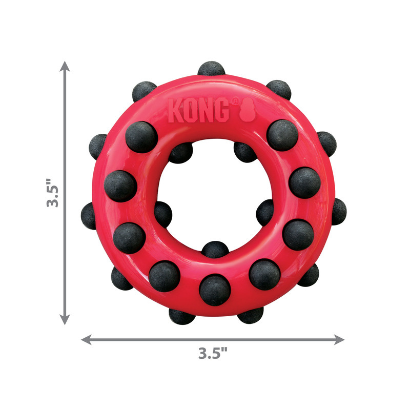 KONG  Dotz Circle Kreis rot schwarz S