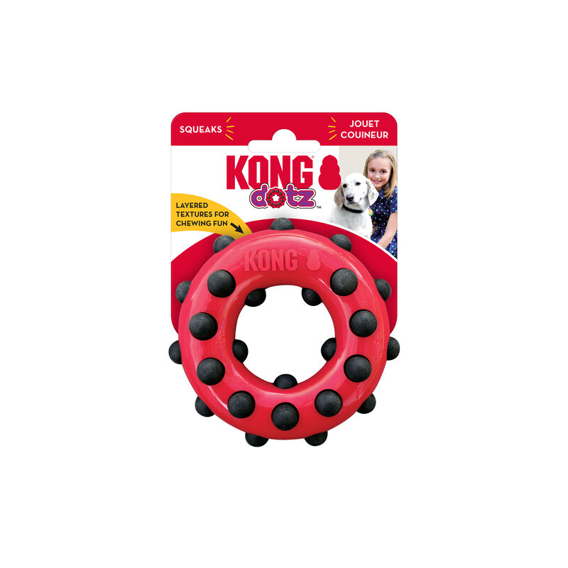 KONG  Dotz Circle Kreis rot schwarz S