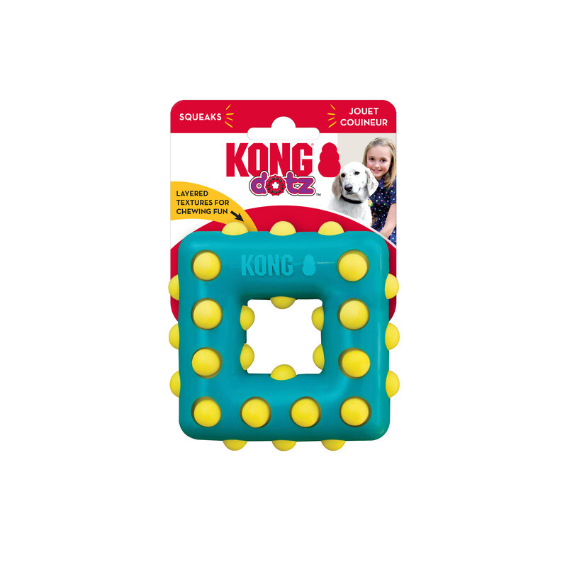 KONG Dotz Square Rechteck Quadrat gelb blau