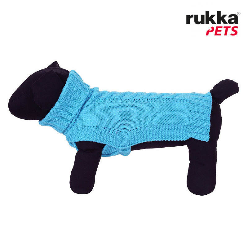 Rukka Pets Strickpullover WOOLY blau hellblau