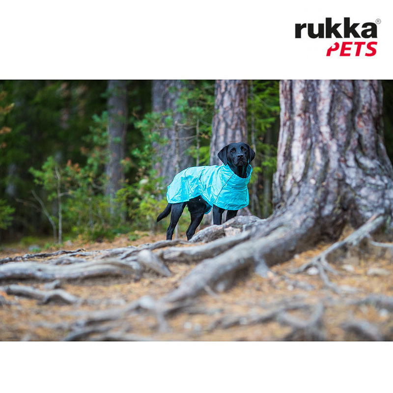 Rukka Pets Regenjacke Regenmantel Hase blau 35