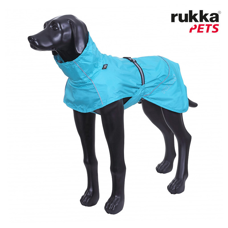 Rukka Pets Regenjacke Regenmantel Hase blau 35