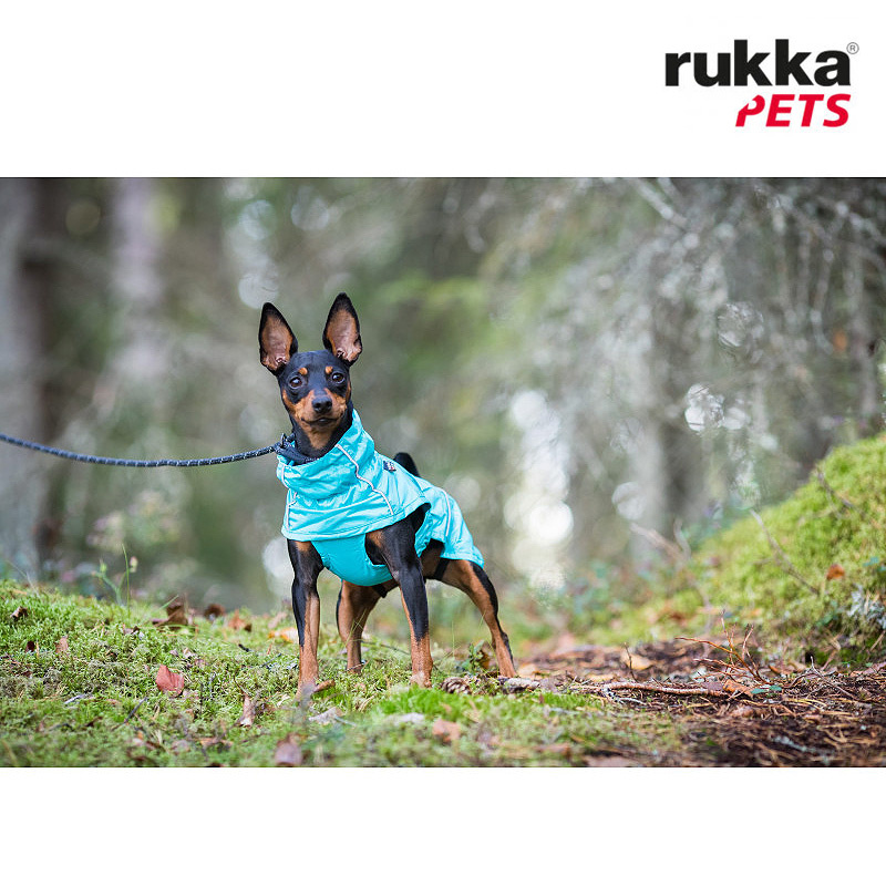 Rukka Pets Regenjacke Regenmantel Hase blau 35