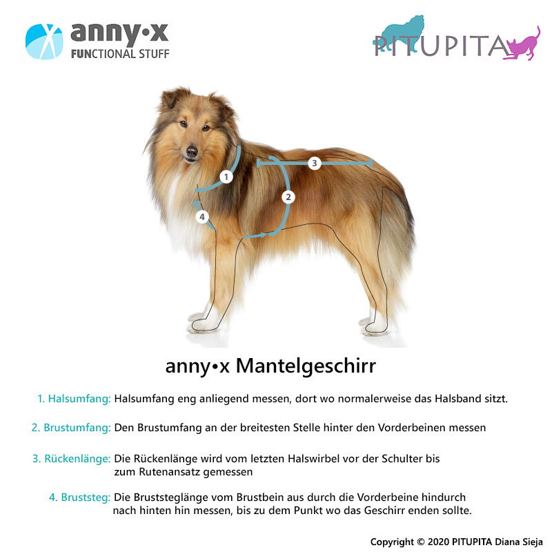 AnnyX Mantelgeschirr Protect Atlantic neongelb grau leuchtgelb