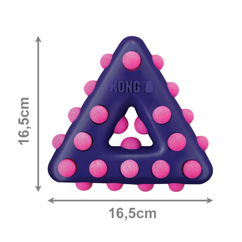 KONG Dotz Triangle Dreieck lila pink