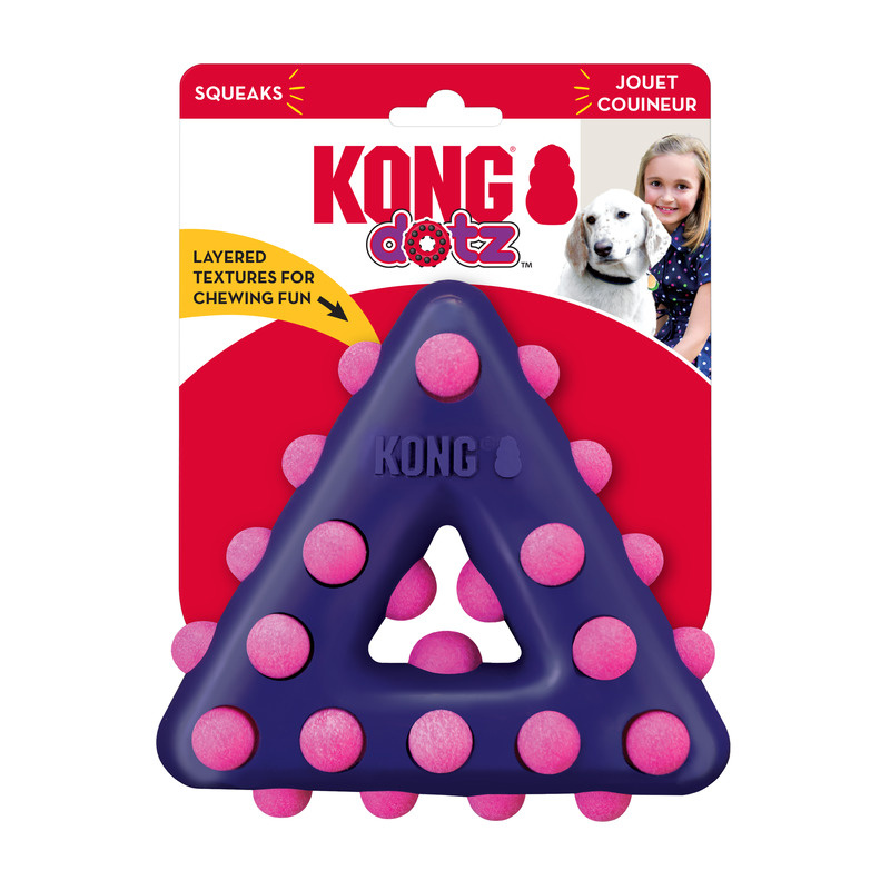 KONG Dotz Triangle Dreieck lila pink