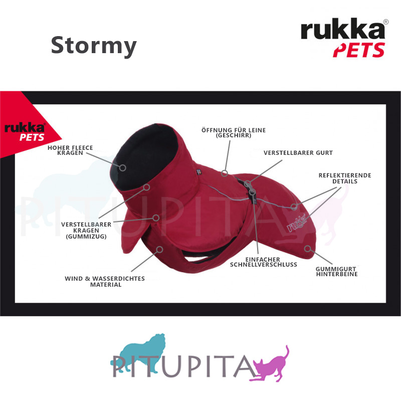 Rukka Pets Wintermantel Stormy oliv 50