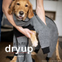DryUp Body ZIP.FIT Hundebademantel mit Beinen in anthrazit grau