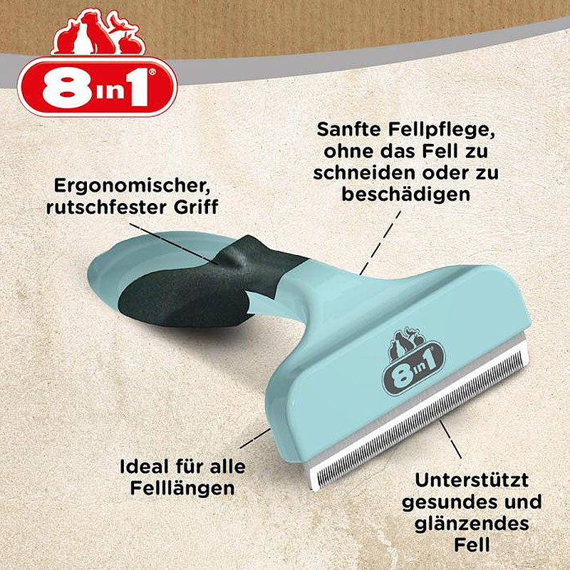 8in1 Hundebürste Unterfellbürste Perfect Coat DeShedder