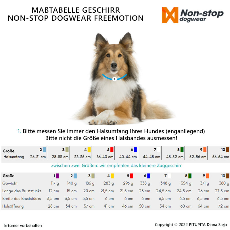 Non-stop dogwear Zuggeschirr Laufgeschirr Sportgeschirr Freemotion