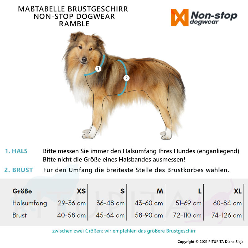 Non-stop dogwear Ramble Brustgeschirr Hundegeschirr lila violett