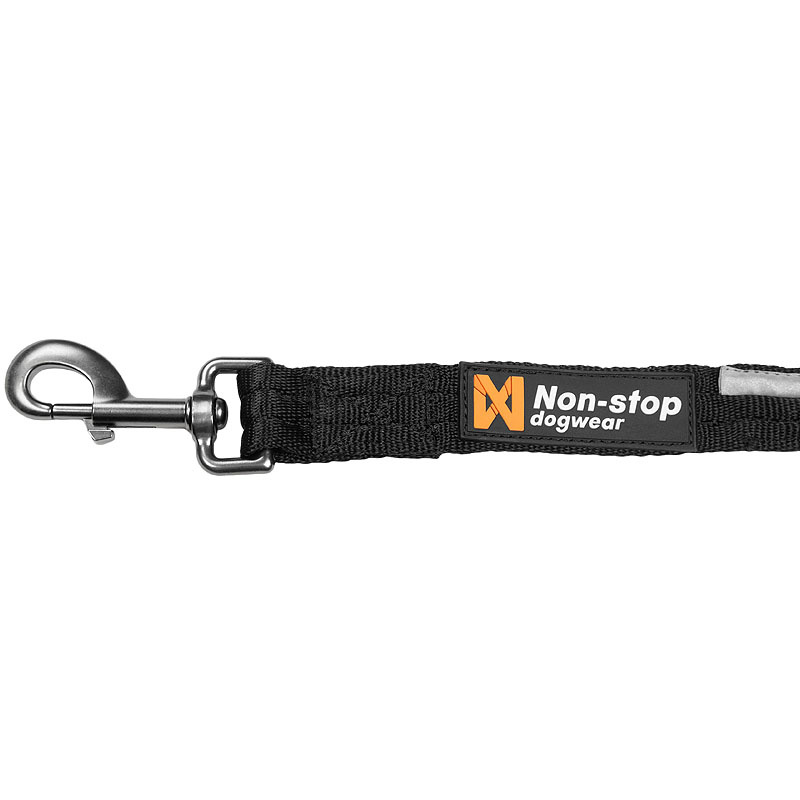 Non-stop dogwear Strong Leash robuste Hundeleine in schwarz