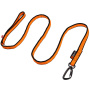 Non-stop dogwear Laufleine Bungee leash in orange schwarz