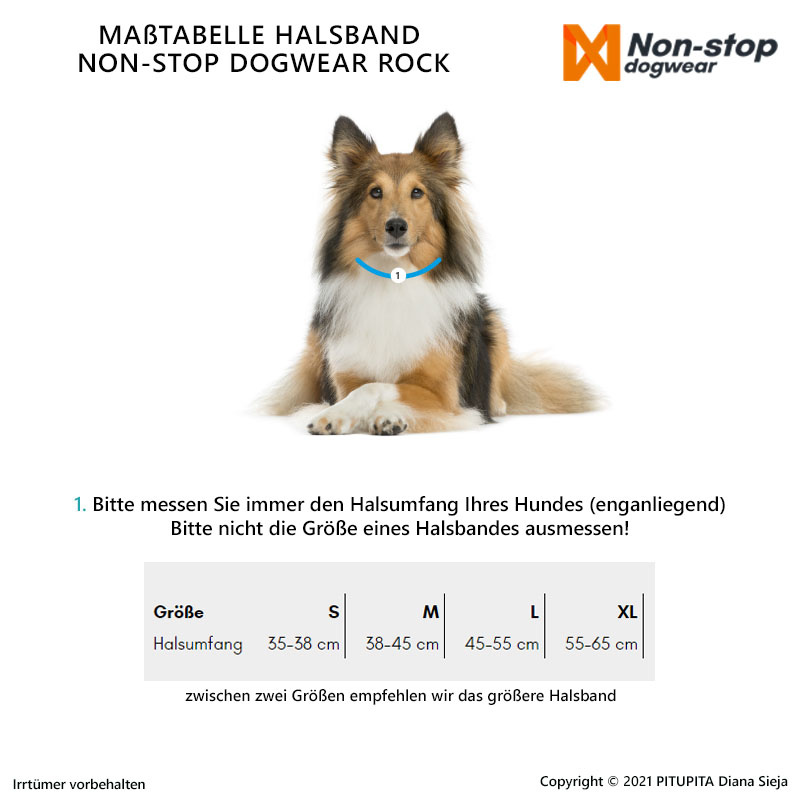 Non-stop dogwear Rock Halsband leicht atmungsaktiv gepolstert