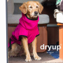 DryUp Trocken Cape Hundebademantel in pink XL  70cm Rückenlänge