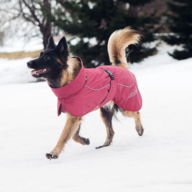 Rukka Pets Wintermantel Stormy Burgundy dunkles rot 45