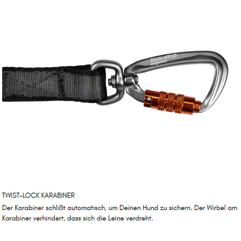 Non-stop dogwear Move Leash robuste Hundeleine in 5 Farben