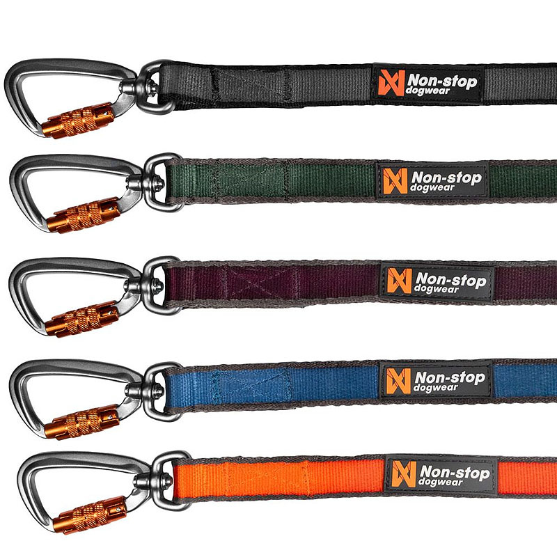 Non-stop dogwear Move Leash robuste Hundeleine in 5 Farben grün 1.5m - 15mm breit