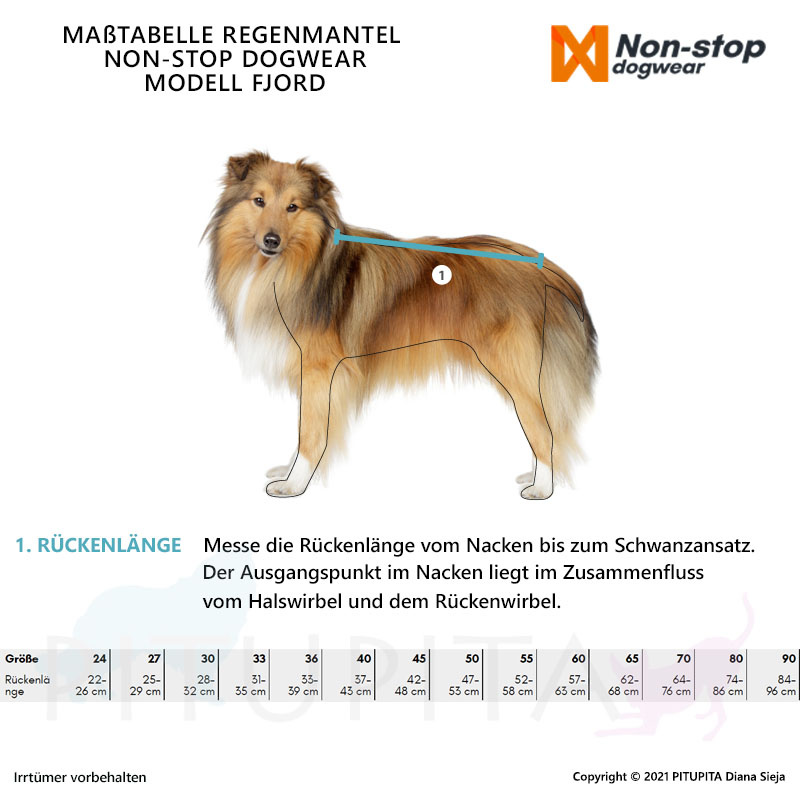 Non-stop Dogwear toller Regenmantel FJORD blau Größe 45