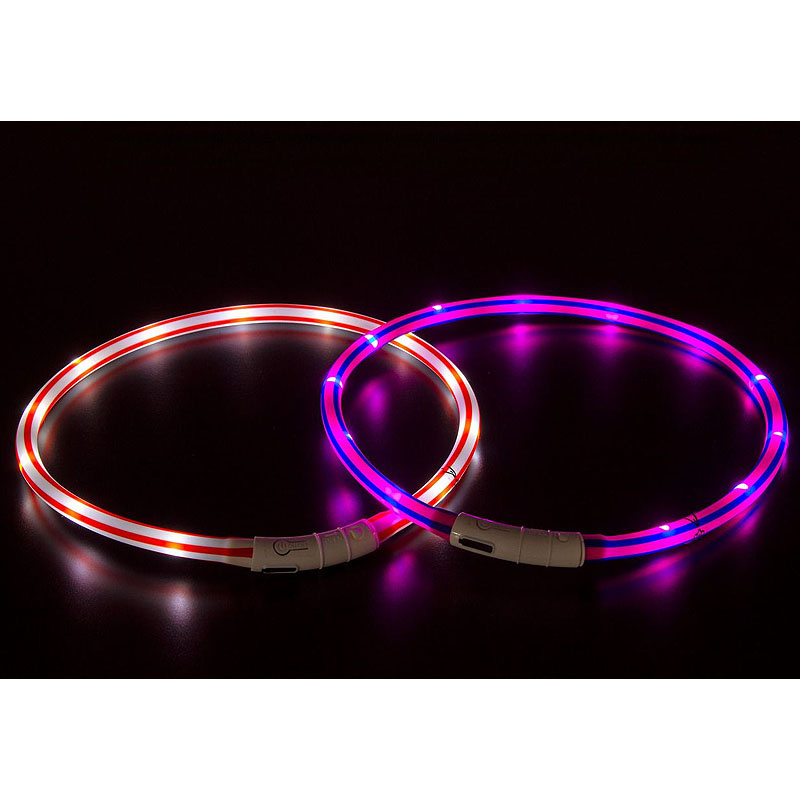 Karlie Visio light LED Leuchthalsband Schlauchhalsband Serie ZEBRA