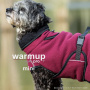 WarmUp Cape PRO Mantel MINI für kleine Hunde in bordeaux rot 30cm Rückenlänge