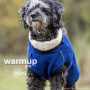 WarmUp Cape PRO Mantel MINI für kleine Hunde in blau dark blue 35cm Rückenlänge