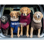 WarmUp Cape PRO Mantel für mittelgroße Hunde in bordeaux rot