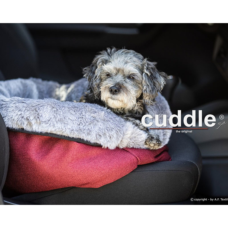 ActionFactory Cuddle Up ein Hundebett mit 3 Funktionen in burgund