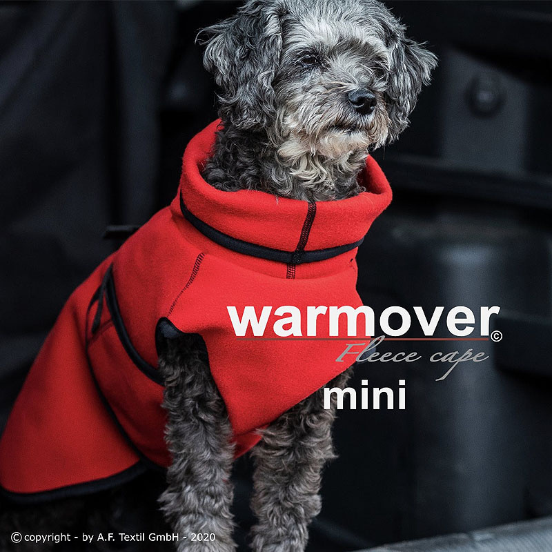 Warmover Cape mini Pullover für kleine Hunde in rot