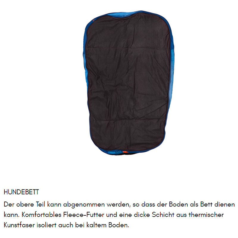 Non-stop dogwear Ly Schlafsack  für deinen Hund Outdoor Hundebett  in blau